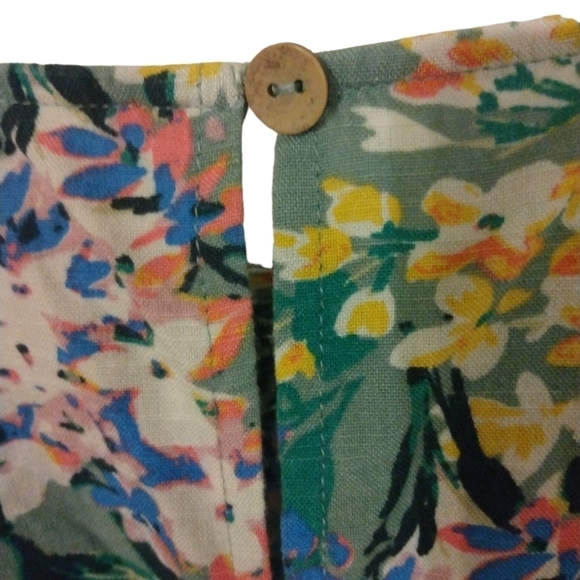 Lauren Conrad Floral Button Accented Peasant Top Plus Size XXL - Picture 8 of 11